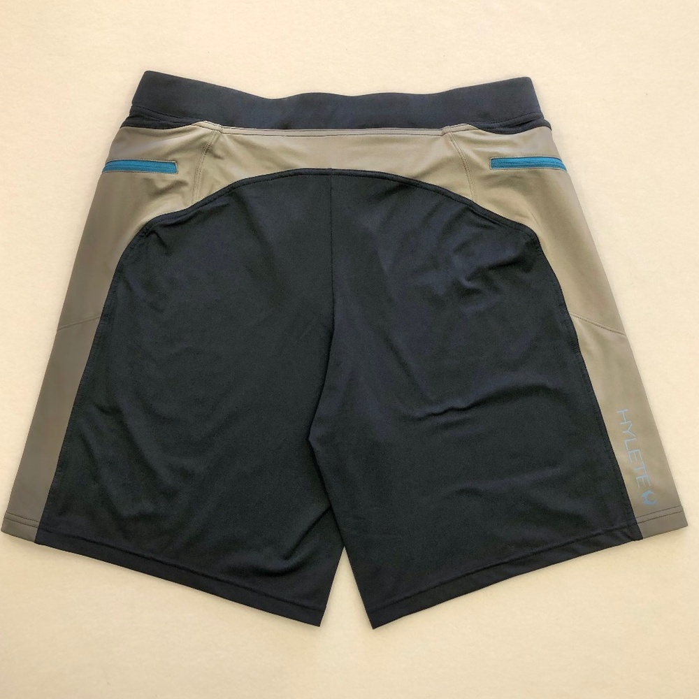 Hylete Men's Helix Workout Above the Knee Shorts Large Red/Blue - Lot of 2 - Picture 3 of 13